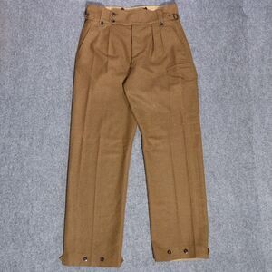 Vintage 1959 Australian Wool Military Trousers Pants Brown Size 17 (34x34) BDU
